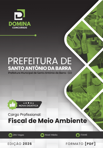 Apostila Fiscal de Meio Ambiente Santo Antônio da Barra GO 2026