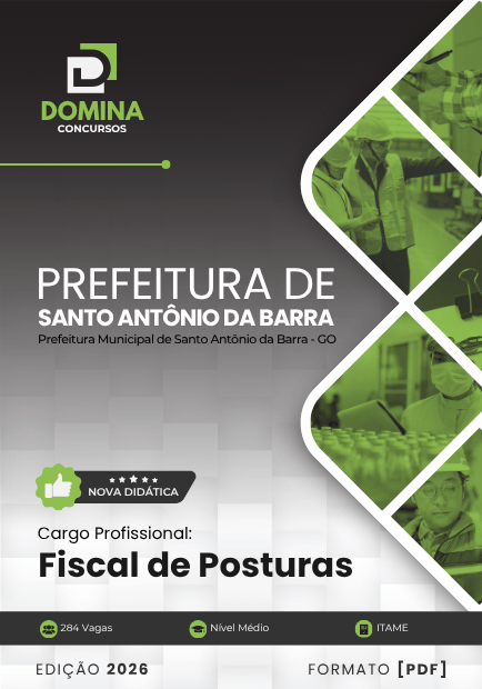 Apostila Fiscal de Posturas Santo Antônio da Barra GO 2026
