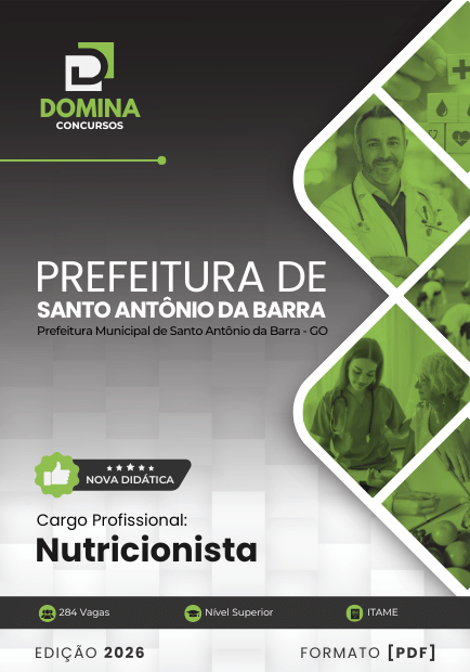 Apostila Nutricionista Santo Antônio da Barra GO 2026