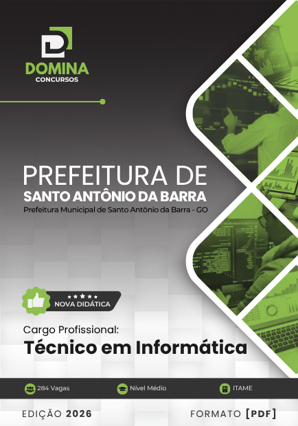 Apostila Técnico de Informática Santo Antônio da Barra GO 2026