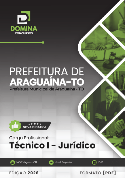 Apostila Técnico Jurídico Araguaína TO 2026