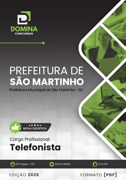 Apostila Telefonista São Martinho SC 2026