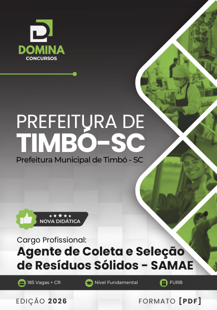 Apostila Agente de Coleta Timbó SC 2026