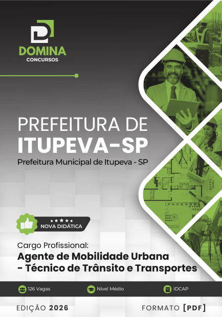 Apostila Agente de Mobilidade Técnico de Trânsito Itupeva SP 2026