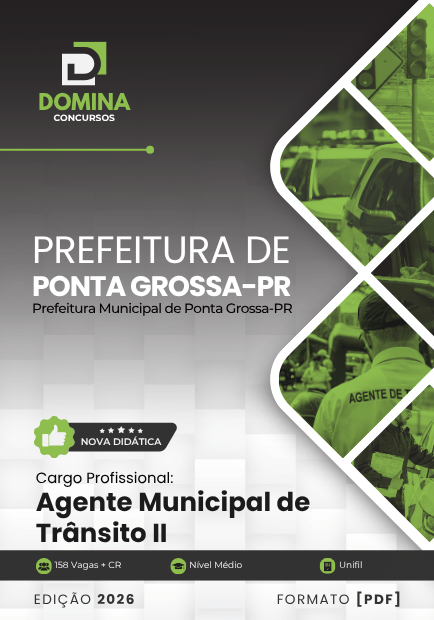 Apostila Agente Municipal de Trânsito Ponta Grossa PR 2026