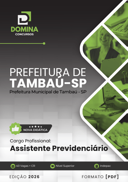 Apostila Assistente Previdenciário Tambaú SP 2026