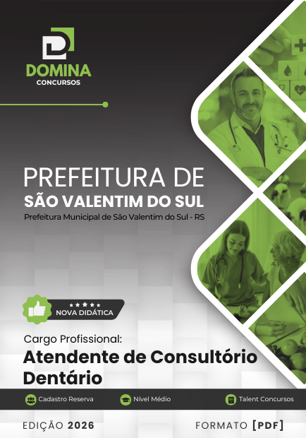 Apostila Atendente de Consultório Dentário São Valentim do Sul RS 2026