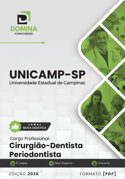 Apostila Cirurgião Dentista Periodontista UNICAMP SP 2026