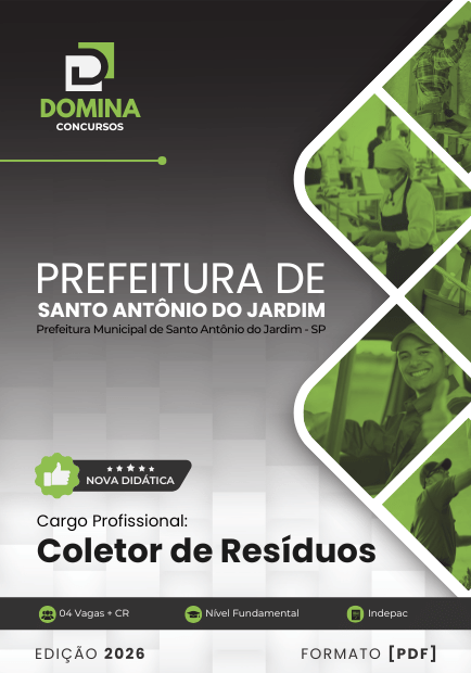 Apostila Coletor de Resíduos Santo Antônio do Jardim SP 2026