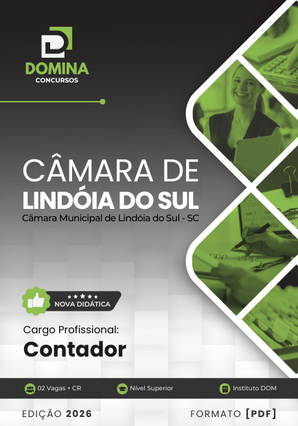 Apostila Contador Câmara Lindoia do Sul SC 2026