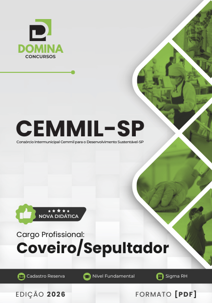 Apostila Coveiro e Sepultador CEMMIL Mogi Guaçu SP 2026