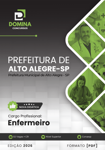 Apostila Enfermeiro Alto Alegre SP 2026