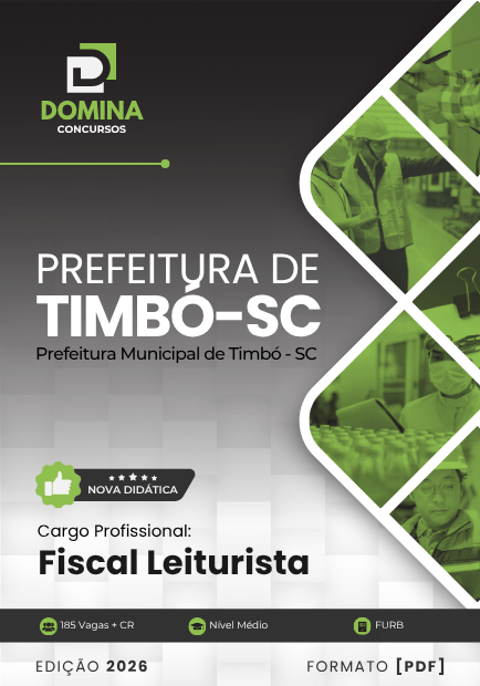 Apostila Fiscal Leiturista Timbó SC 2026