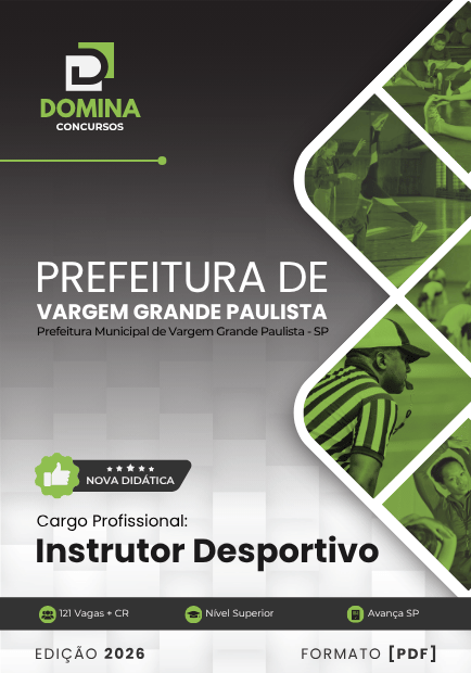 Apostila Instrutor Desportivo Vargem Grande Paulista SP 2026