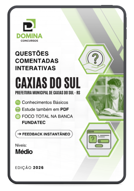 750 Questões Comentadas Nível Médio Caxias do Sul RS
