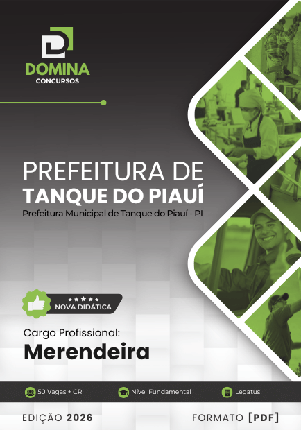 Apostila Merendeira Tanque do Piauí PI 2026