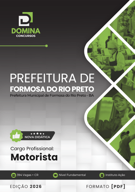 Apostila Motorista Formosa do Rio Preto BA 2026