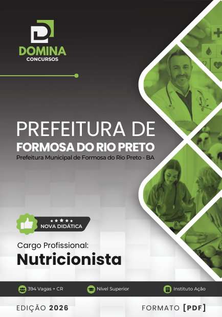 Apostila Nutricionista Formosa do Rio Preto BA 2026