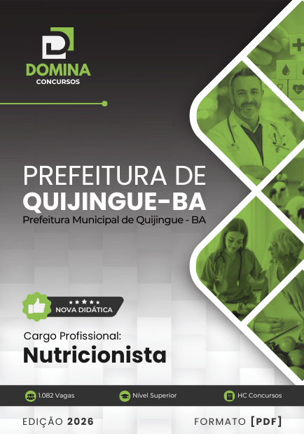 Apostila Nutricionista Quijingue BA 2026