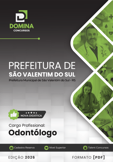 Apostila Odontólogo São Valentim do Sul RS 2026