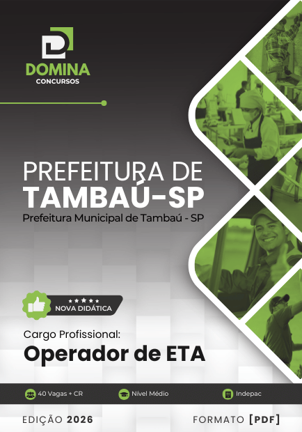 Apostila Operador de ETA Tambaú SP 2026