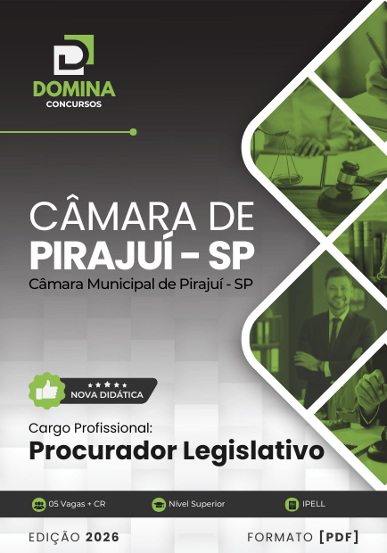 Apostila Procurador Legislativo Pirajuí SP 2026