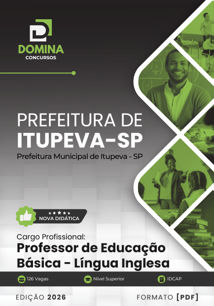 Apostila Professor de Inglês Itupeva SP 2026