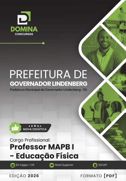 Apostila Professor de Educação Física Governador Lindenberg ES 2026