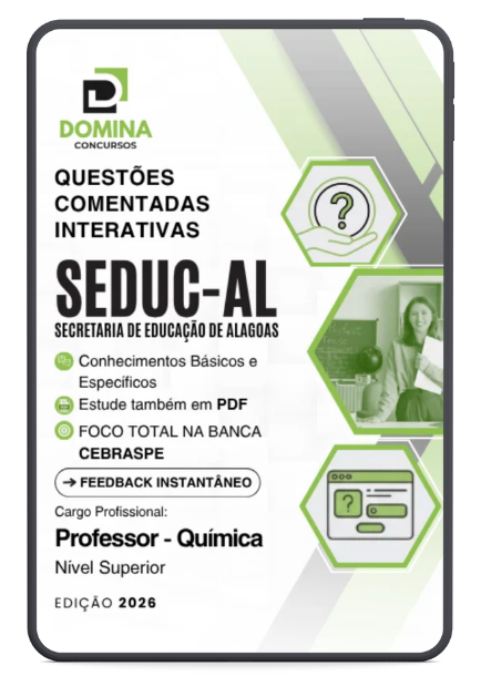 1000 Questões Comentadas Professor de Química SEDUC AL