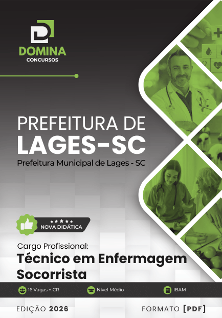 Apostila Técnico em Enfermagem Socorrista Lages SC 2026