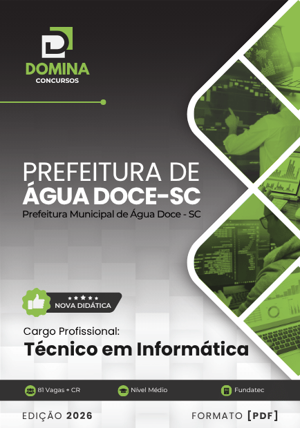 Apostila Técnico em Informática Água Doce SC 2026