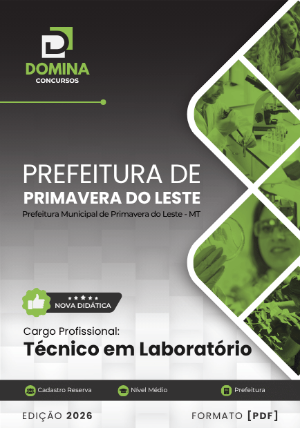 Apostila Técnico em Laboratório Primavera do Leste MT 2026