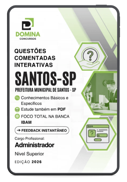 1250 Questões Comentadas Administrador Santos SP