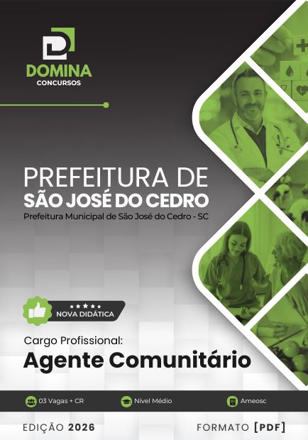Apostila Agente Comunitário Prefeitura São José do Cedro SC 2026