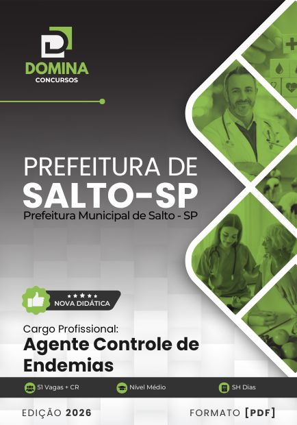 Apostila Agente Controle de Endemias Salto SP 2026