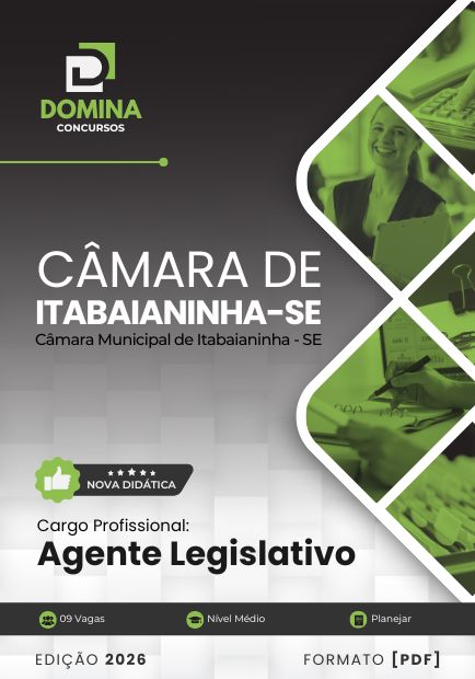 Apostila Agente Legislativo Câmara Itabaianinha SE 2026