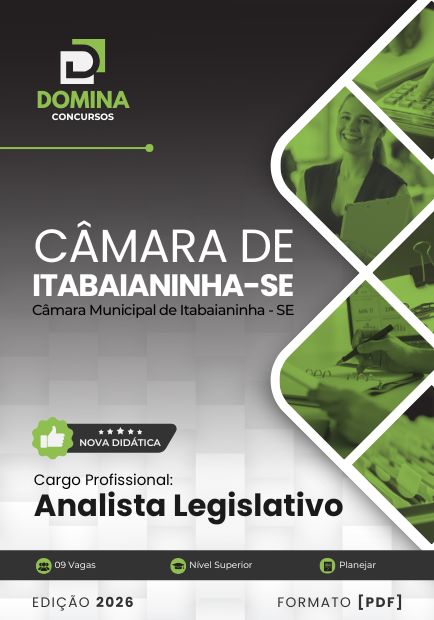 Apostila Analista Legislativo Câmara Itabaianinha SE 2026