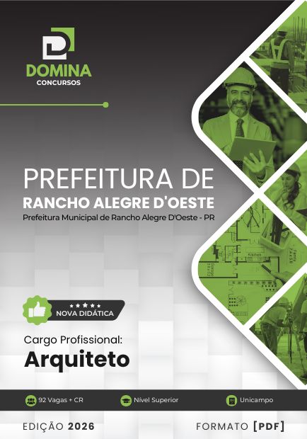 Apostila Arquiteto Rancho Alegre D'Oeste PR 2026