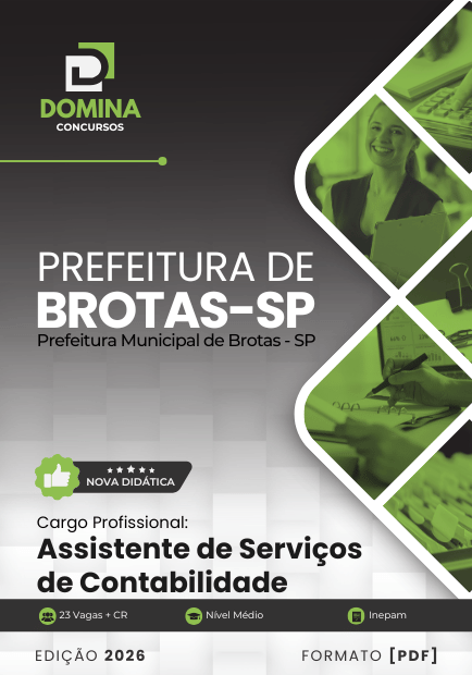 Apostila Assistente de Serviços de Contabilidade Brotas SP 2026