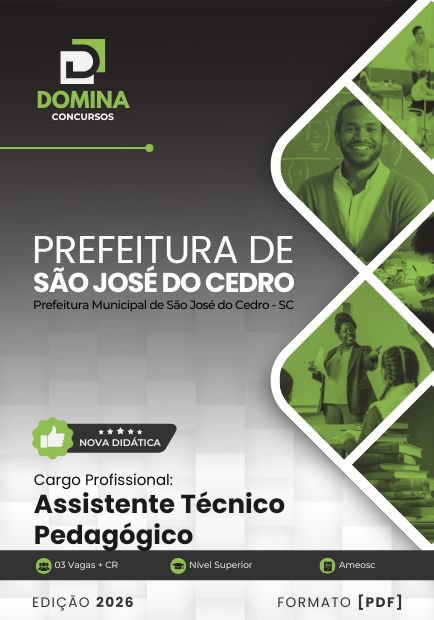 Apostila Assistente Técnico Pedagógico São José do Cedro SC 2026