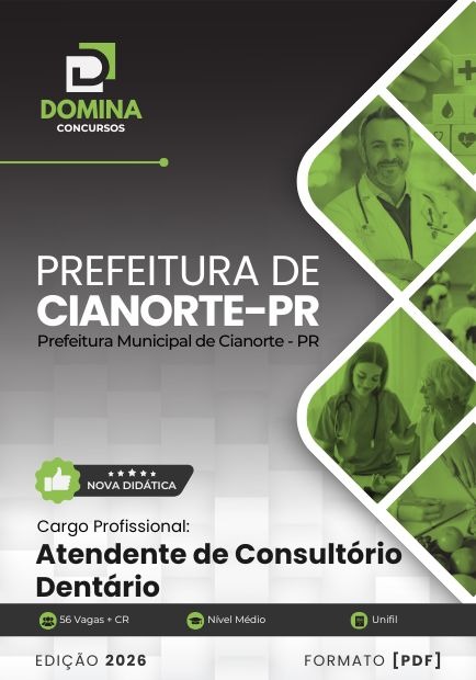 Apostila Atendente de Consultório Dentário Cianorte PR 2026