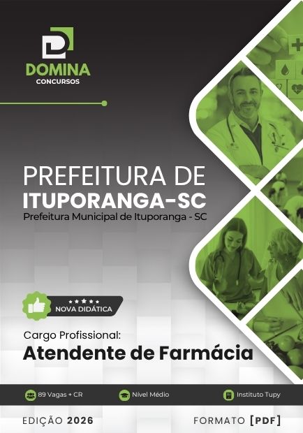 Apostila Atendente de Farmácia Ituporanga SC 2026