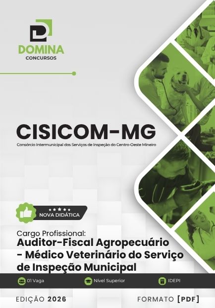 Apostila Auditor Fiscal Agropecuário Médico Veterinário CISICOM MG 2026