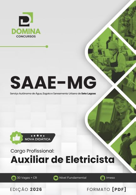 Apostila Auxiliar de Eletricista SAAE de Sete Lagoas MG 2026