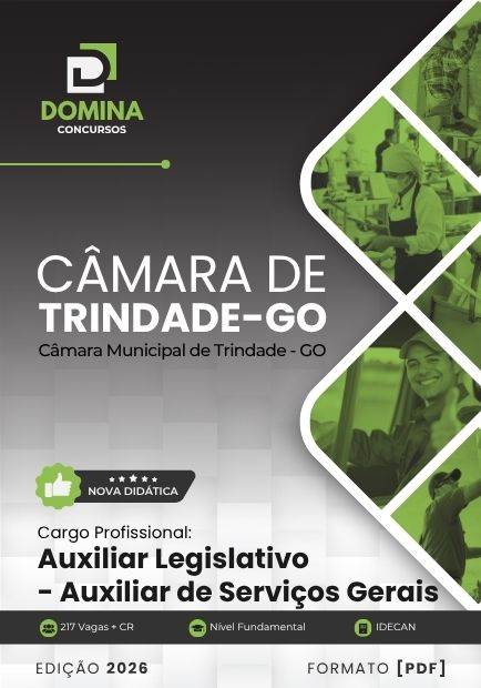Apostila Auxiliar de Serviços Gerais Câmara Trindade GO 2026