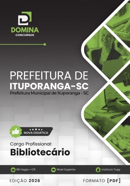Apostila Bibliotecário Ituporanga SC 2026