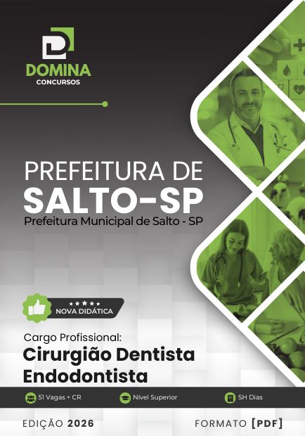 Apostila Cirurgião Dentista Endodontista Salto SP 2026
