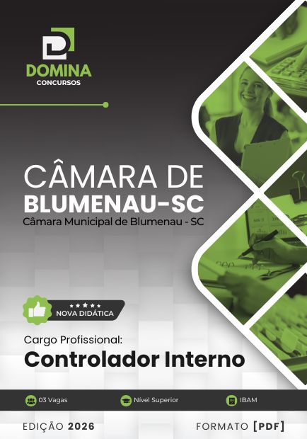 Apostila Controlador Interno Câmara Blumenau SC 2026