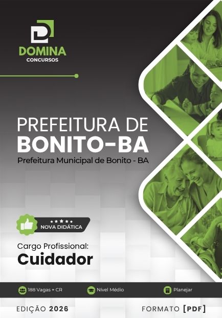 Apostila Cuidador Bonito BA 2026