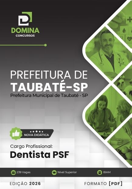 Apostila Dentista PSF Taubaté SP 2026